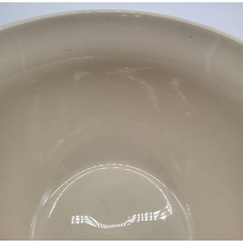 MCCOY Memories Pottery Ovenware Mixing Bowl Cream Pink Blue Stripe - Picture 5 of 10